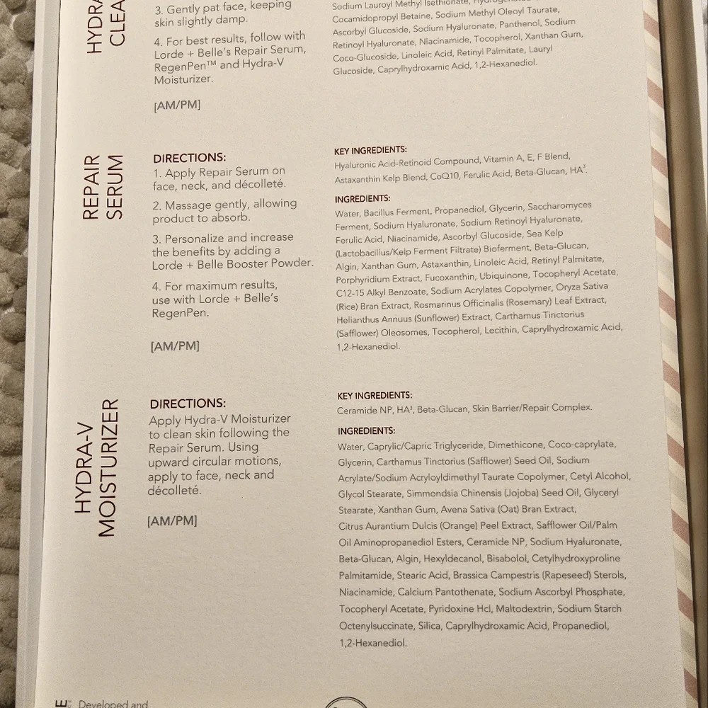NWOT Lord + Belle Regimen Trio Set